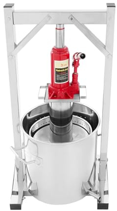 Exprimidor manual de acero inoxidable con hidráulico para fruta de vino