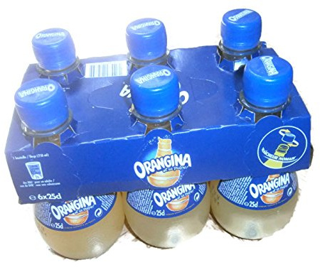 Orangina Bottles, PET, lemonade from France, 6 x 250 ml
