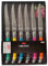 Fackelmann Lot de 6 Couteaux à Steak en Acier Inoxydable Multicolore