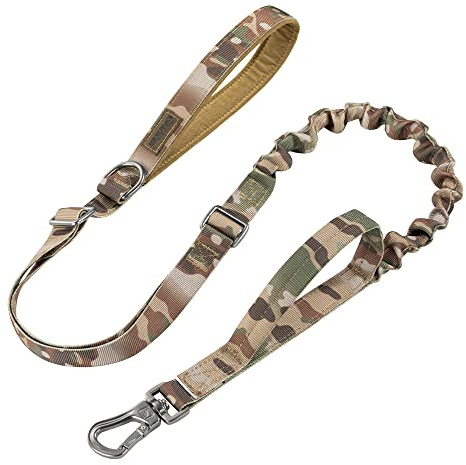 EXCELLENT ELITE SPANKER 5-6FT Tactical Adjustable Bungee Dog Leash(MCP)