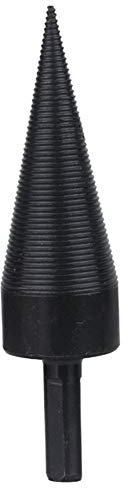 Wood Splitter Drill Bit, zosenda Heavy Duty Log Splitter Screw Cone, High Speed Firewood Twist Drill bit, Screw Splitting Bit Wood Breaker Wedge Drilling Woodworking Tool (38mm)