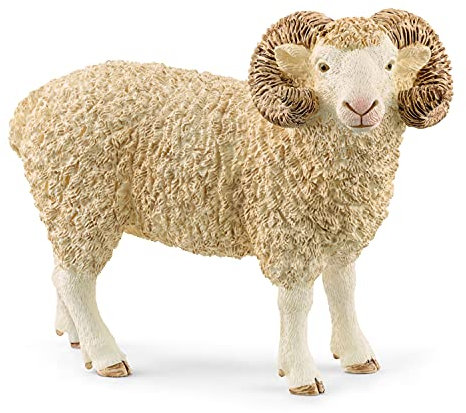 SCHLEICH 13937 Widder, ab 3 Jahren, Farm World - Spielfigur, 9 x 5 x 7 cm