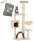 Katzenkratzbaum Kratzbaum für Katzen Utah 2 Spielkugeln (Beige)