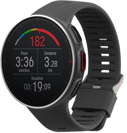 kwmobile Ersatzarmband kompatibel mit Polar Vantage V Armband - Fitnesstracker Band aus Silikon in Grau