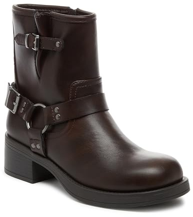 Rocket Dog Nino Faux Leather Women's Brown Heeled Ankle Boots - UK 7