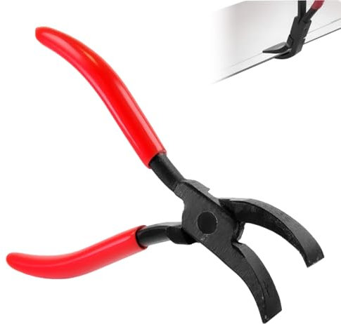 Falzzange 45°, 22mm Abkantzange, aus Carbonstahl zur Vermeidung von Rost, mit Rutschfestem Griff Falzwerkzeug, Geeignet zum Biegen und Glätten von Blechen (Rouge)