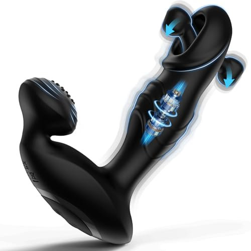 Analvibratoren für Männ Prostata Stimulation Männer Analplug mit 10 Schlagmodi 10 Vibrationen Sexspielzeug für die Männer Anal Vibrator Dildo Vibratorensets für Männ Perineum Stimulation