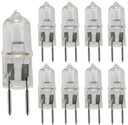 UGEFKMQ 10PC G5.3 Lampadina 36V 50W Lampadine alogene GU5.3 base a doppio ago Lampada Accessori Lampadina meccanica bianco caldo 50W