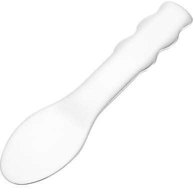 Cabilock Cuchara para Crema de Ojos de Acero Inoxidable Herramienta Multiusos para Cuidado Facial y Masaje Diseño Curvo Ergonómico para Mejor Absorción y Circulación