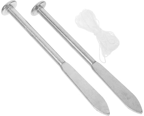 FUOYLOO Clous de Maçonnerie en Fil de Fer Outils de Positionnement, Ensemble 2 Pièces pour Aide la Pose de Briques en Chantier de Construction