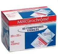 Mercurochrome - Compresses stériles 20cm x 20 cm- 60 pièces