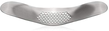 Cucina Sana Design Spremiaglio bilanciere – bilanciere aglio Garlic Crusher in acciaio inox 304 – Principio del misuratore – Idea regalo – Per alimenti e lavabile in lavastoviglie