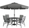 MasterCanopy Valance Patio Umbrella for Outdoor Table Market -8 Ribs (2.7M, Dark Gray)