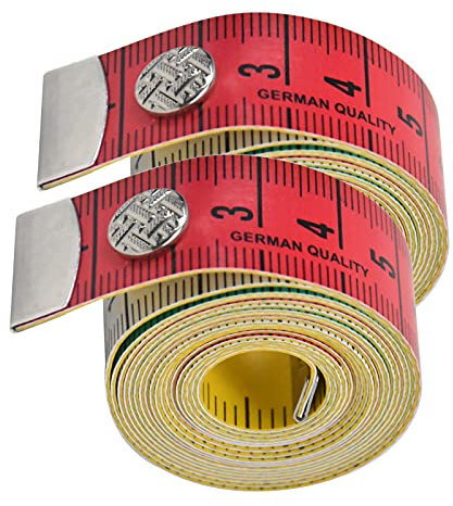 2 Pièces Mètre de Couturière et Ruban à Mesurer pour le Corps - Centimètre Couture 1,5 m avec cm et Pouces