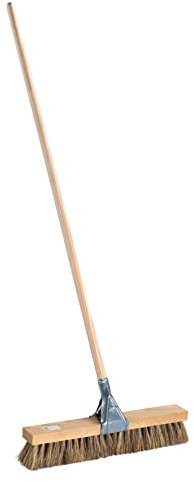 Cepillo barrendero 50 cm Fibra Vegetal UNIÓN con Garra metálica con Mango Madera