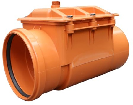 MD technic DN200 - Válvula antirretorno y bloqueo de emergencia, válvula antirretorno para aguas residuales, a prueba de roedores, con inserto de acero inoxidable, antiolores