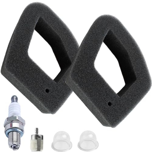 ZAMDOE 17211-Z0Z-000 Air Filter for Honda GX35 GX35NT HHT35S 1.3HP 35cc HLT422 ULT425 UMK435 Small Engine Gasoline Trimmer Brush Cutter Replacement with Fuel Filter Spark Plug Primer Bulb