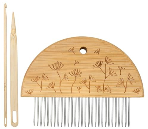 Dottduya Kit de métier à Tisser pour - Métier à Tisser Bricolage avec Peigne à Tisser | Cadre de Tissage métier à Tisser pour Conseil Tapisserie débutant