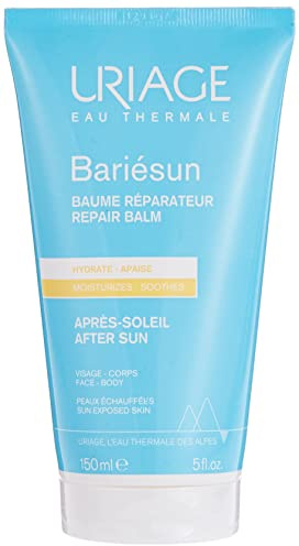 Uriage Bariésun Bálsamo After Sun con Manteca de Karité, Vitaminas C y E - Hidrata y Repara la Piel Seca y Expuesta al Sol - Loción Sedosa Calmante para el Rostro y el Cuerpo - Efecto Refrescante