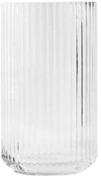 Lyngby Porcelæn Vase H15.5 cm Lyngby aus mundgeblasenem Glas zeitlos, klar