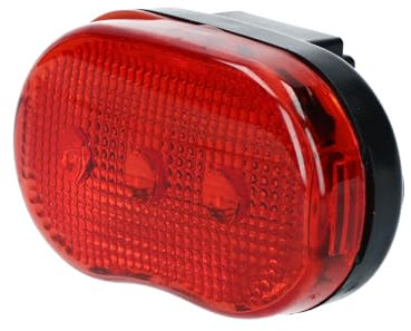 Dresco 5251105 Luce Posteriore 3 LED con Batterie