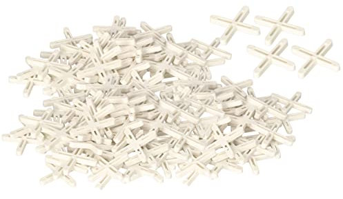 KOTARBAU® Crucetas para juntas 4 mm, 600 UNIDADES, Distanciadores de plástico, Espaciadores de baldosas para lechadas, Cruces para colocar azulejos, Clips