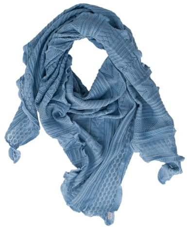 Invero, Dreiechstuch Vanessa, 100% Bio Baumwolle (Bleu)
