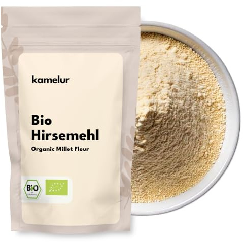 Kamelur Bio Hirsemehl (1kg) - hirse gemahlen aus kontrolliert biologischem Anbau