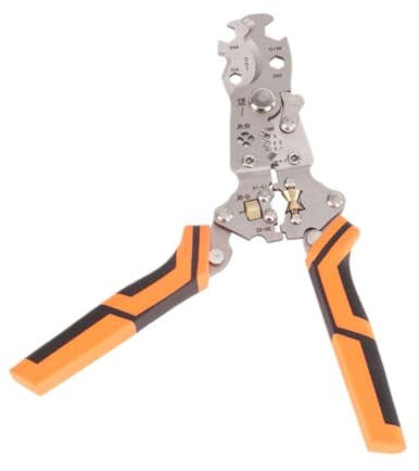 Pinza de electricista multifuncional para cortar y pelar cables para electricistas, herramientas de electricista, herramientas de electricista, pinzas de prensado 12 en 1, pelador de cables