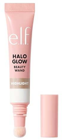e.l.f. Halo Glow Highlight Beauty Wand, flüssiger Highlighter Wand für strahlende, leuchtende Haut, aufbaubare Formel, vegan und tierversuchsfrei, IRL Angel