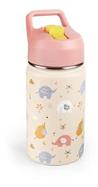 IBILI Komik termosflaska med flytande munstycke, 360 ml, 18/10 rostfritt stål, dubbelväggig, slumpmässig färg