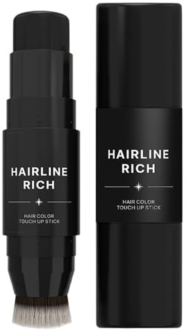 Hair Conceale - Tinte para el cabello con peine | Barra de cobertura de raíz | Color temporal de doble extremo | Conceptor infalible de consumo completo | Mujeres duraderas Copert