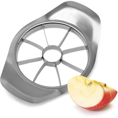 Addein 8-Blade Apple Slicer & Corer, Efficient 2-in-1 Fruit & Vegetable Cutter, Rust-Resistant Stainless Steel, Easy Grip Handles, Ideal for Apples, Pears, Onions, Potatoes