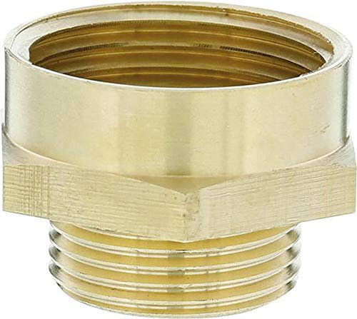 Gardena Messing-Reduzier-Gewindenippel: Messing-Anschlussstück zur Gewindereduzierung für z.B. Pumpen, 26,5 mm (G 3/4 Zoll)-AG/33,3 mm (G 1 Zoll)-IG (7264-20)