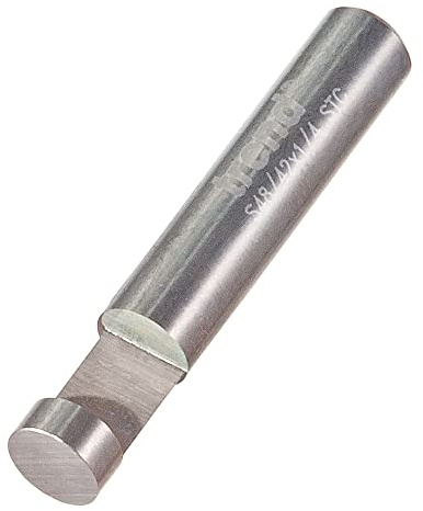 Trend Professionell Kant- Och Trimmerfräs, 90-Graders Styrd Låg Profil, 1/4 Tum Skaft, 6.3 mm Skärdiameter Och 6 mm Skärlängd, Solid Hårdmetall, S48/42 x 1/4Stc