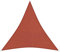 sunprotect 83215 Professional Sonnensegel, 5 x 5 x 5 m, Dreieck, Wind- & wasserdurchlässig, rot