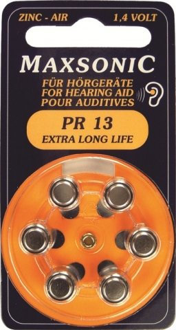 60 Hörgerätebatterien Maxsonic 13