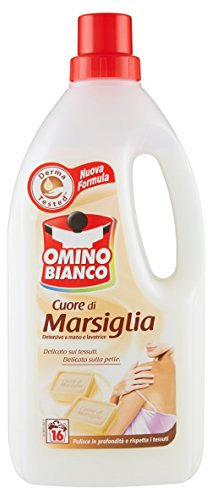 Omino Bianco - Cuore di Marsiglia, Detersivo Delicato per Bucato - 3 pezzi da 1 l [3 l]