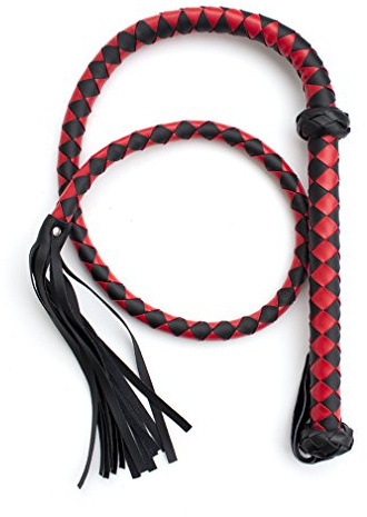 boowhol látigo piel larga 140 cm, 321484 Equitación trenzado S & M Bondage flogger con extremos häng Anillo Cosplay Sex de juguete accesorios para bondage