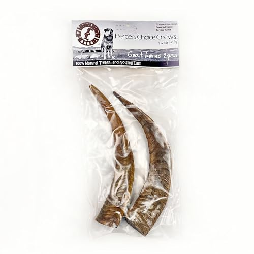 Herders Choice Chews Dried Goat Horns (Medium 2 pcs.)