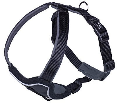 Nobby Comfort Classic Preno - Vajilla (60-75 cm, Ancho: 30 mm, 1 Unidad), Color Negro y Gris