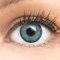 Blaue Farbige Kontaktlinsen Bella Blue Blau Sehr Stark Deckende SILIKON COMFORT NEUHEIT von GLAMLENS + Behälter - 1 Paar (2 Stück) - DIA 14.20 - ohne Stärke 0.00 Dioptrien