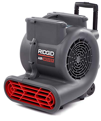 RIDGID, 66323 Model AM2288RT 3-Speed Air Mover, Daisy Chain, 1625 CFM Blower Fan, Red