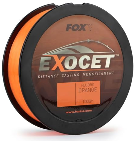 Fox Exocet Fluoro Orange Mono - 1000m monofile Karpfenschnur, Durchmesser/Tragkraft:0.28mm / 5.5kg / 12lbs