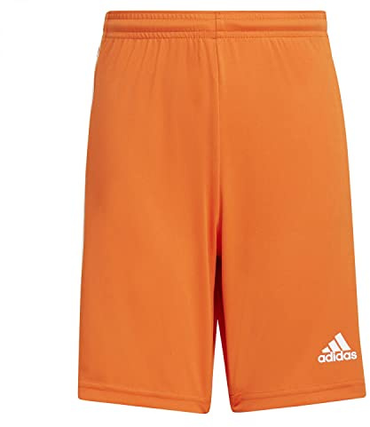 adidas Boy's Squadra 21 Shorts, Team Orange/White, 15-16 Years