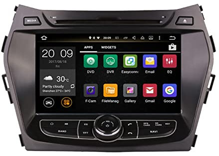 Android Navi Autoradio 8 Größe für Hyundai IX45 2013-2022 Kfz Navigationsgerät Touchscreen High Definition, Karten Europa, Updates über Wi-Fi (Color : Android 10 PX30 2-32)
