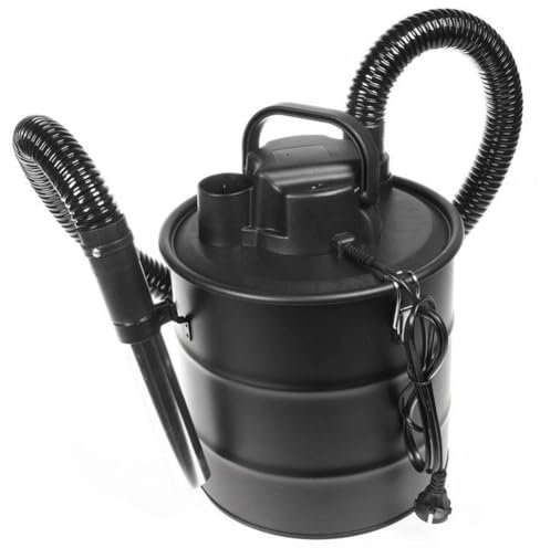 BAKAJI Aspiracenere Professionale con Filtro HEPA, Aspirapolvere per Cenere Elettrico Potenza 1000 Watt, Aspiratutto Capacità 18 Litri, Doppio Isolamento, Mangiacenere per Camino
