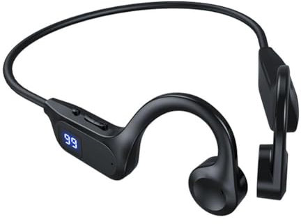 LZYWOD 1 casque Bluetooth à conduction osseuse pour le sport, qualité sonore Hi-Fi, pas pour smartphone, ordinateur, confortable