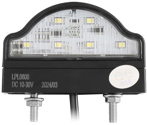 SPARKMOTO 1 x Luce Targa Led Rimorchio Omologata, 12v 24v Universale Led Fanale Illuminazione Targa Rimorchio,Luci a Led Per Targa Posteriore,Lampada Targa Posteriore Per Camper