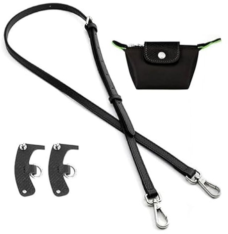 EIHI Tracolla per Longchamp Borsa Donna,Tracolla per Borsa Donna,Tracolla Regolabile per Borse, Cinghie di Trasporto in Pelle Giallo-Marrone per Longchamp Mini Bag Straps, Estensione Della(B)